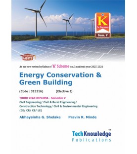 Energy Conservation & Green Building MSBTE  K Scheme sem 5 Civil engineering | Tech-Knowledge Publication
